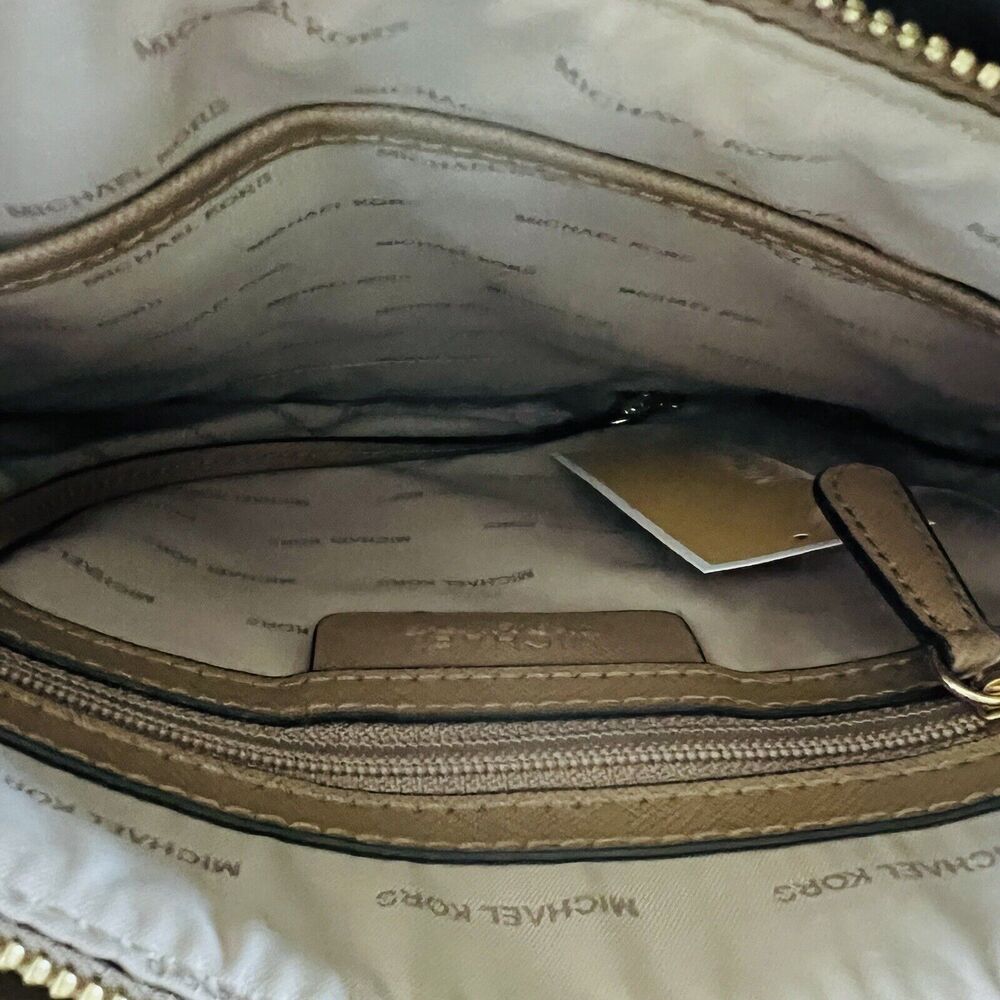 MICHAEL KORS STUDIO Mercer Moss Green Leather Large Convertible Tote Bag - Picture 11 of 13